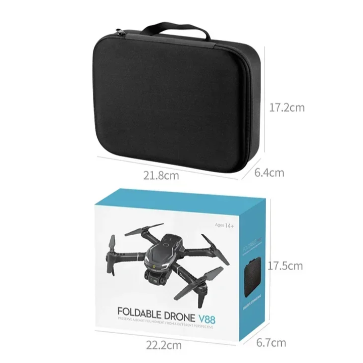 Mala de transporte para drone Xiaomi V88 com pega e fecho resistente Mala de transporte para drone Xiaomi V88 com pega e fecho resistente